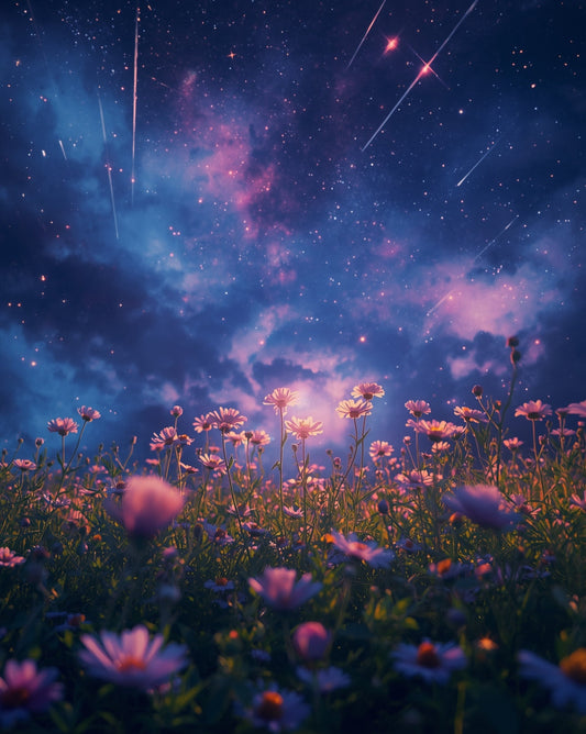Cosmic Meadow of Dreams Art Print