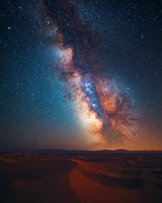 Sahara Desert Milky Way Night Sky Art Print