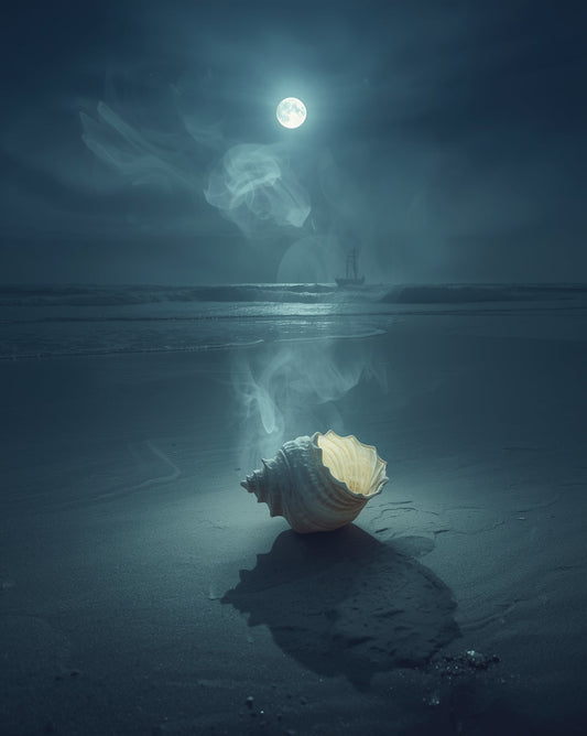 The Moonlight Conch Art Print