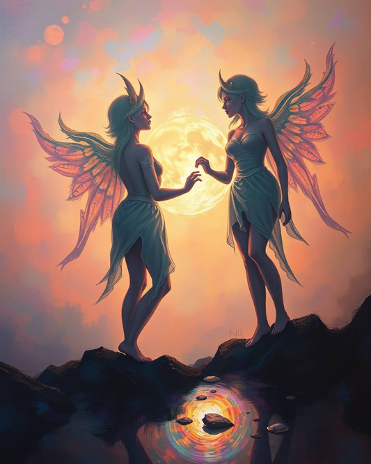 The Moonlit Fairies Art Print